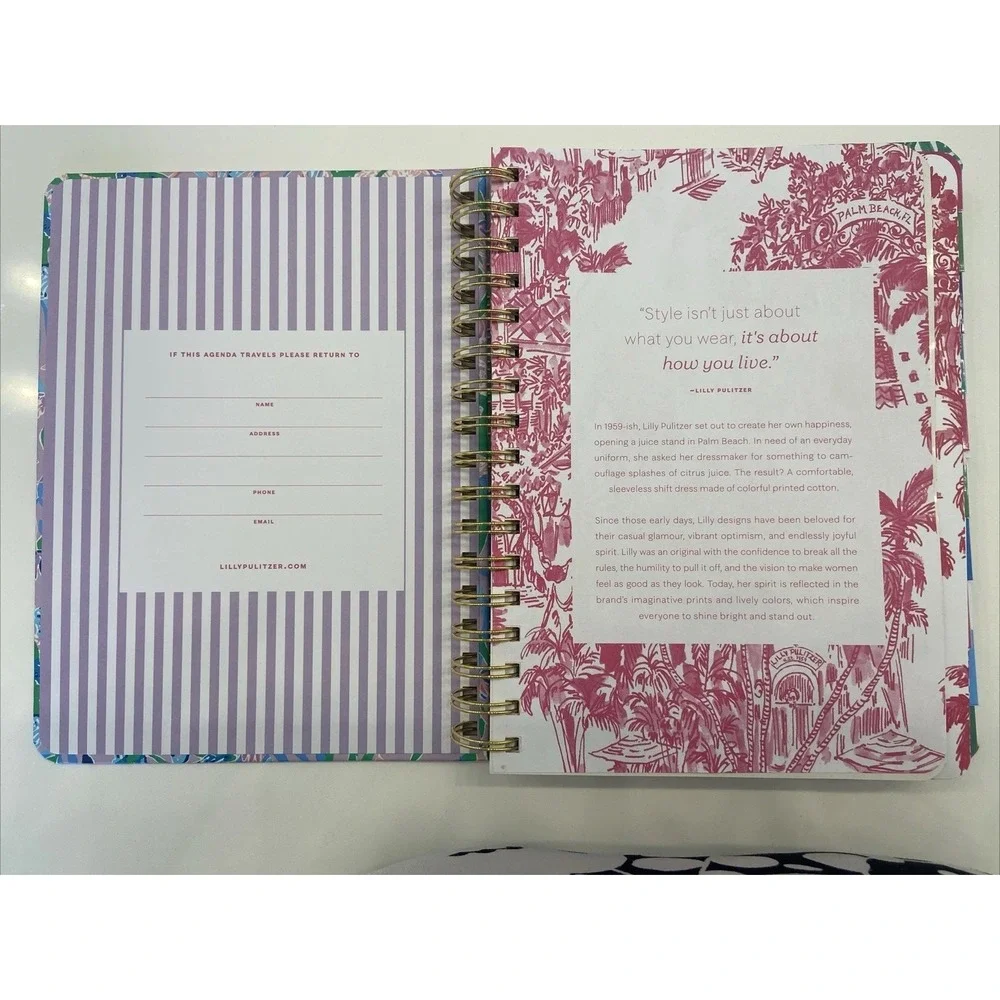 LILLY PULITZER Brand New 2024-2025 PLANNER JOURNAL Diary Calendar Notes‎ Book